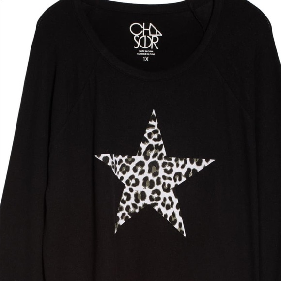 Chaser leopard star sweatshirt - Picture 2 of 3